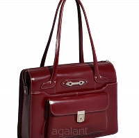 Torba damska biznesowa z miejscem na laptop Wenonah 15,4" Red McKlein
