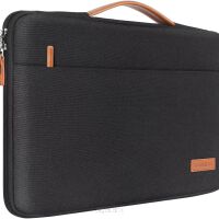 Wodoodporny elegancki pokrowiec na laptop marki DOMISO - torba na laptopa z rączką 15,6 czarny