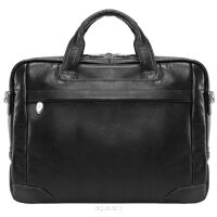 Torba biznesowa z miejscem na laptop Bridgeport 17" Black McKlein