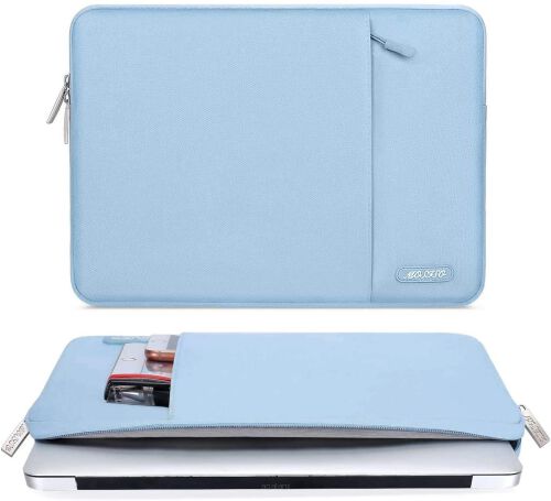 Wodoodporny pokrowiec na laptop marki MOSISO- torba na laptopa kolor błękitny