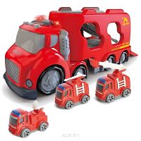 WOOPIE Duża Czerwona Laweta City Truck Efekty Dźwiękowe i Świetlne