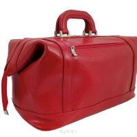 Torba lekarska, kufer skórzany Unisex, Galskór, model M550 Czerwony