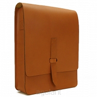 TORBA RAPORTÓWKA, LISTONOSZKA, VINTAGE, ORSO NERO, JUCHT 1224 Koniak