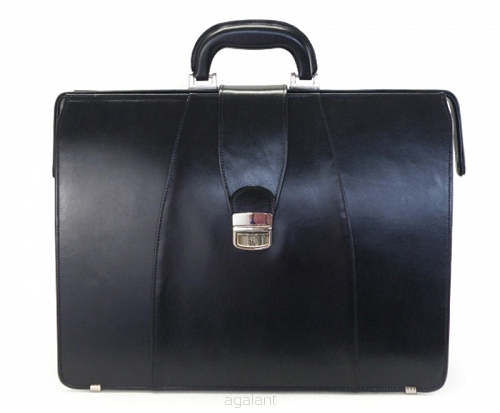 BIGLOWA, SKÓRZANA TORBA LEKARSKA HAWANA TL-1237 Black I