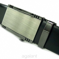 Pasek męski skórzany z automatyczna klamrą do garnituru PAS-319A