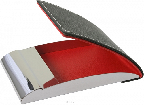 ELEGANCKIE ETUI NA WIZYTÓWKI, KARTY PŁATNICZE E-529 Czerwony