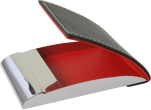 ELEGANCKIE ETUI NA WIZYTÓWKI, KARTY PŁATNICZE E-529 Czerwony