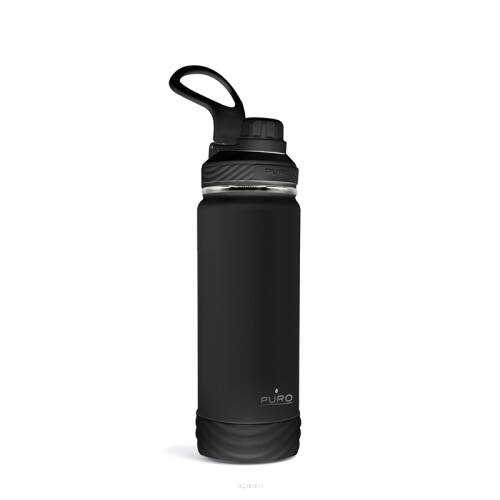 Butelka termiczna ze stali nierdzewnej 500 ml - PURO Outdoor czarna