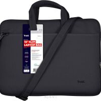 Pokrowiec na laptop z rączkami i odpinanym paskiem - torba na laptopa 16" Trust Bologna Slim Eco