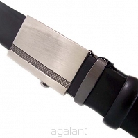 Pasek męski skórzany do garnituru, automatyczna klamra, PAS-312A