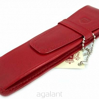 Etui skórzane na długopisy E-222 S Rosso