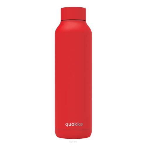 Butelka termiczna ze stali nierdzewnej 630 ml Quokka Solid - malowanie proszkowe - Czerwony