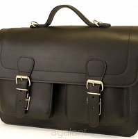 Torba skórzana, PLECAK 3w1 Styl VINTAGE, JUCHT, Orso Nero 0400 Black