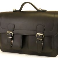 Torba skórzana, PLECAK 3w1 Styl VINTAGE, JUCHT, Orso Nero 0400 Black