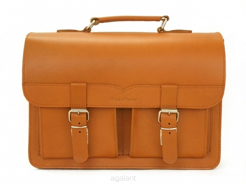 Torba skórzana, PLECAK 3w1 Styl VINTAGE 0190, skóra juchtowa, kolor koniak