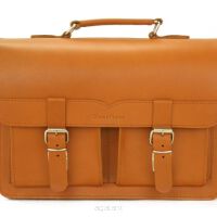Torba skórzana, PLECAK 3w1 Styl VINTAGE, JUCHT, Orso Nero 0190, Koniak