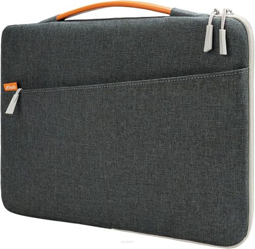 Pokrowiec na laptopa 15,6 cala marki Jetech z rączką i kieszenią zewnętrzną. 
