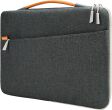 Wodoodporny pokrowiec z rączką na laptop 15,6" marki JETech- Futerał na notebooka ciemno szary