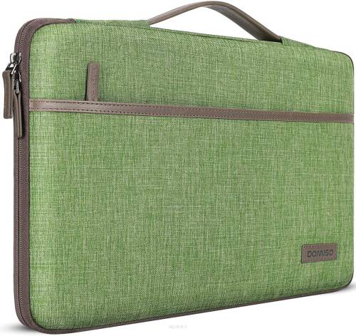 Wodoodporny elegancki pokrowiec na laptop marki DOMISO - torba na laptopa z rączką 13,3/14/15/17 cali, zielony