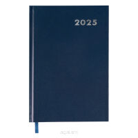 Książkowy kalendarz na 2025 rok w układzie dziennym, format A5, wzór 944263 granatowy