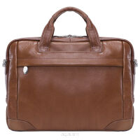 Torba biznesowa z miejscem na laptop Bridgeport 17" Brown McKlein