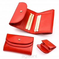 Portfel damski skórzany firmy Stefania PD-015 czarny