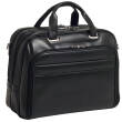 Torba biznesowa z miejscem na laptop 17", teczka skórzana Springfield McKlein  Black