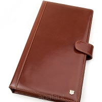 Ekskluzywny receptariusz skórzany, etui na recepty, receptownik R-051W