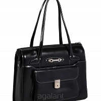 Torba damska biznesowa z miejscem na laptop Wenonah 15,4" Black McKlein