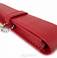 Etui skórzane na długopisy E-221 S Rosso