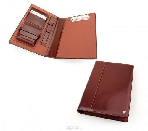 Ekskluzywny receptariusz skórzany, etui na recepty, receptownik R-048W