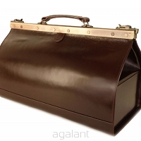 BIGLOWA, SKÓRZANA TORBA LEKARSKA TL-1235 L Brown