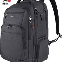 Wodoodporny biznesowy plecak na laptopa 17,3" z ochroną RFID i portem USB  firmy KROSER XXK939 