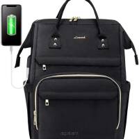 Plecak na laptopa 15,6 z portem USB, wodoodporny, do szkoły, na uczelnię, torba LoveVook Czarny