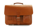 Torba skórzana, PLECAK 3w1 Styl VINTAGE, JUCHT, 0065 Koniak