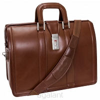 Teczka biznesowa  na laptop  17" McKlein, MORGAN  Brown