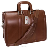 Teczka biznesowa  na laptop  17" McKlein, MORGAN  Brown