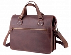 Teczka skórzana BarellyBags-Torba Kalifornia, Ciemny Camel