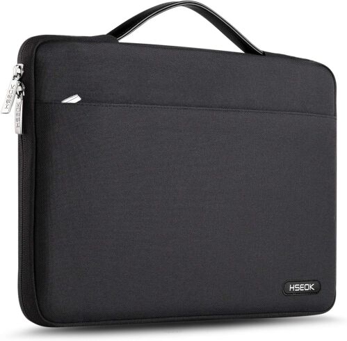 Wodoodporny pokrowiec na laptop z rączką - torba na laptopa 15,6 cali,  Czarny HS015-15