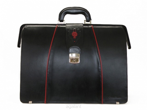 Elegancka i funkcjonalna torba lekarska z zamknięciem bielowym 1237