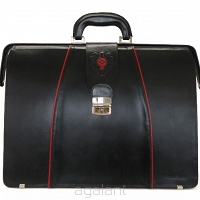 BIGLOWA, SKÓRZANA TORBA LEKARSKA HAWANA TL-1237 Black