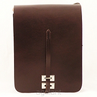 TORBA RAPORTOWKA, LISTONOSZKA, VINTAGE, JUCHT 0032 Brązowy