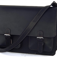 Teczka skórzana BarellyBags- Intense-S Black
