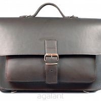 Torba skórzana, PLECAK 3w1 Styl VINTAGE, JUCHT, Orso Nero 0401 Ciemny Brąz