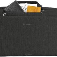 Wodoodporna torba na laptopa 15,6", teczka biznesowa firmy KROSER TAM-2801D ciemno szary