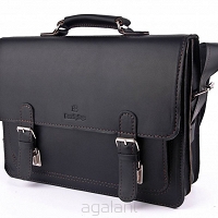 Teczka skórzana BarellyBags Grand Black -XL
