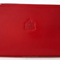 Damska kosmetyczka skórzana K-14 S Rosso