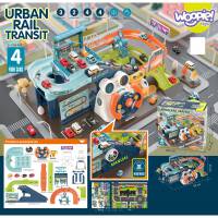 WOOPIE Parking Garaż z Kierownicą + 4 Auta