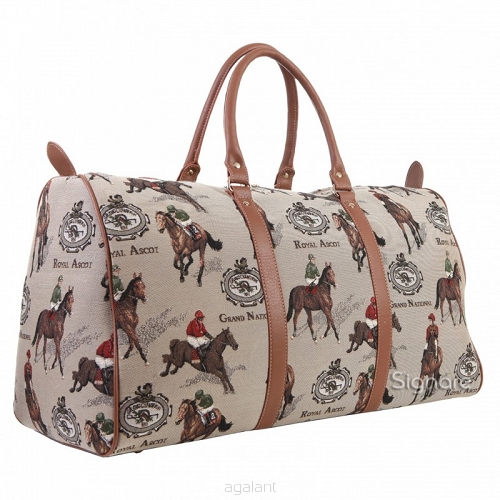 TORBA PODRÓŻNA Vintage z Gobelinu W STYLU ORIENTALNYM TP-27527-Cheval