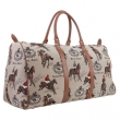 TORBA PODRÓŻNA Vintage z Gobelinu W STYLU ORIENTALNYM TP-27527-Cheval